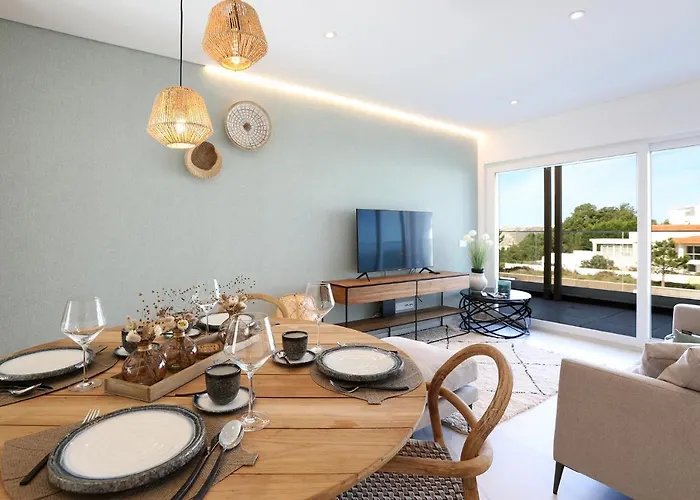 דירה T2-marina Mar-condominio De Luxo *
